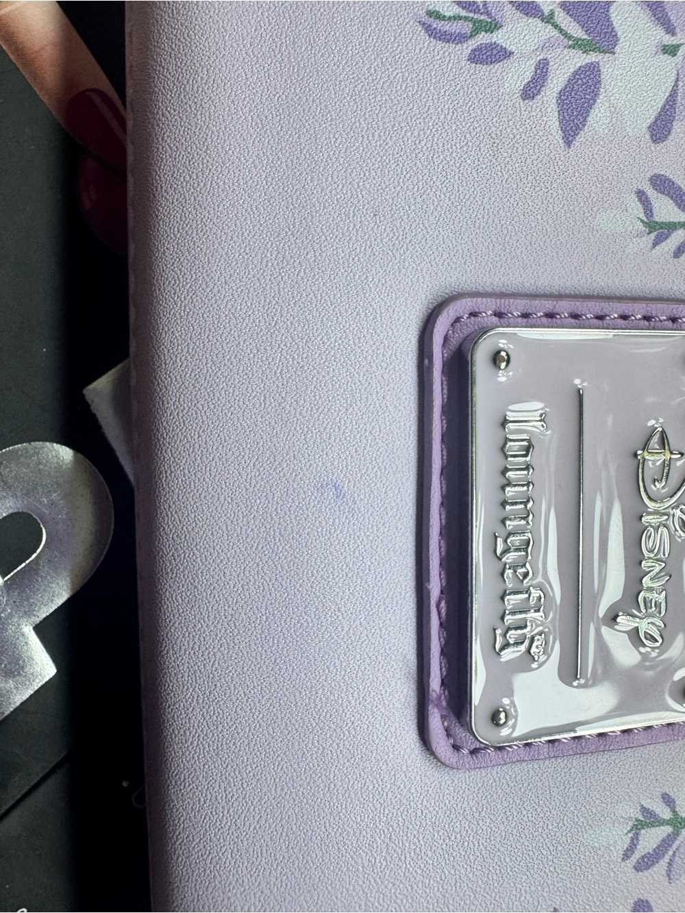 Loungefly Lavender Bow Floral Wallet - Picture 2 of 5